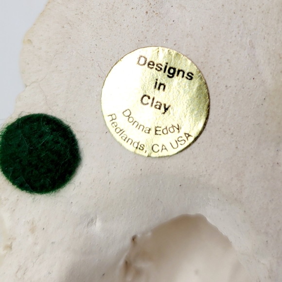 Designs in Clay Lying Afganhound Dog Signed by Donna Eddy 2010' Redlands Ca USA - Picture 15 of 15